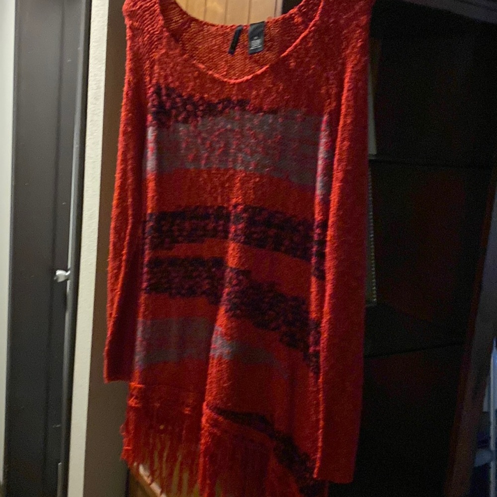 red sweater